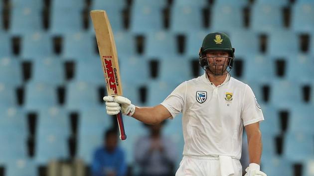 AB de Villiers notched up his 42nd fifty as South Africa made good progress, with India struggling for grip with the wet ball. (BCCI) AB de Villiers notched up his 42nd fifty as South Africa made good progress, with India struggling for grip with the wet ball. (BCCI)