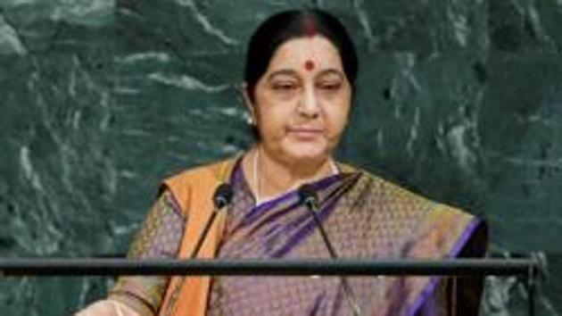External affairs minister Sushma Swaraj.(File)