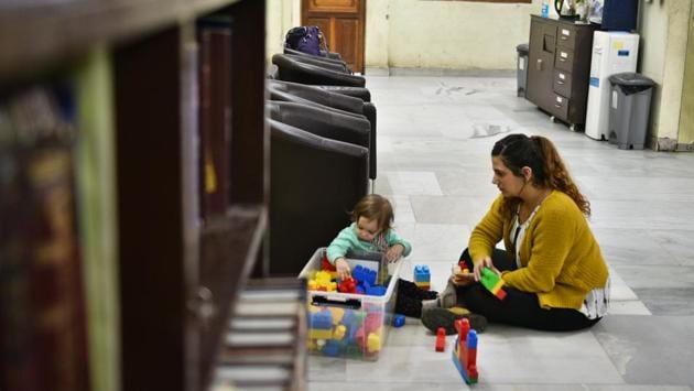 One of Rabbi Akiva’s children plays at the Chabad House. Of India’s miniscule population of around 5,000 Jewish people 4,000 live in Mumbai. But Akiva is excited about the ‘growing friendship between India and Israel’. “India is a great country, where all religions have found acceptance. It has transformed me from an angry, impatient man into a calm, patient person,” he says. (Sanchit Khanna / HT Photo) One of Rabbi Akiva’s children plays at the Chabad House. Of India’s miniscule population of around 5,000 Jewish people 4,000 live in Mumbai. But Akiva is excited about the ‘growing friendship between India and Israel’. “India is a great country, where all religions have found acceptance. It has transformed me from an angry, impatient man into a calm, patient person,” he says. (Sanchit Khanna / HT Photo)