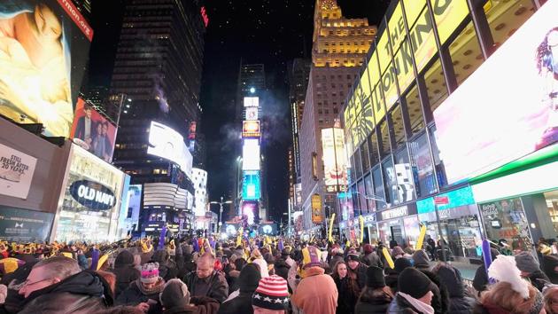 Digital billboards are a big draw at Times Square in New York. (AFP) Digital billboards are a big draw at Times Square in New York. (AFP)