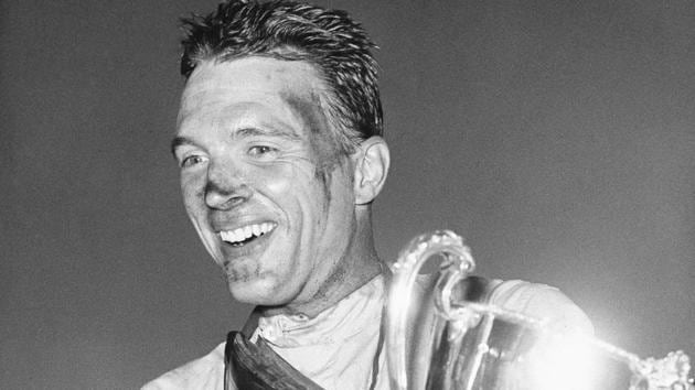 American racing legend Dan Gurney, the first driver to win in Formula One, IndyCar and NASCAR, died on Sunday from complications of pneumonia. (AP) American racing legend Dan Gurney, the first driver to win in Formula One, IndyCar and NASCAR, died on Sunday from complications of pneumonia. (AP)