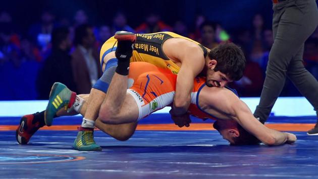 UP Dangal beat Delhi Sultans 4-3 in a close Pro Wrestling League match on Monday. (PTI file photo - image only for representative purposes) UP Dangal beat Delhi Sultans 4-3 in a close Pro Wrestling League match on Monday. (PTI file photo - image only for representative purposes)