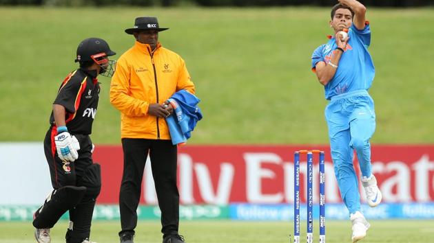 Papua New Guinea batsmen struggled to score runs against a disciplined Indian bowling line-up/ (ICC)