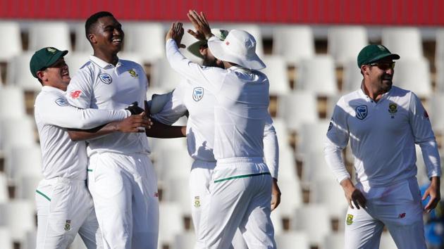 Lungi Ngidi struck twice to put South Africa on top of the Centurion Test against India.(AFP)