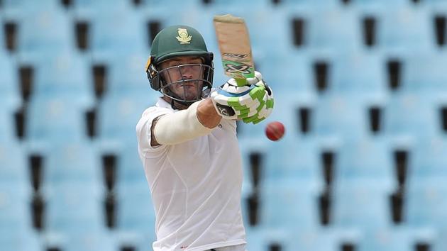 The South Africa captain held one end as he dealt more in singles than big shots.  (BCCI ) 