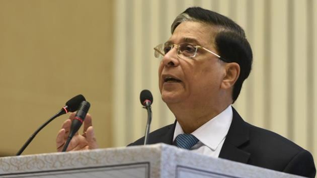 Justice Dipak Misra speaks on National Law day at Vigyan Bhawan in New Delhi. The Supreme Court said on Tuesday, any attack against an adult man and woman opting for an inter-caste marriage by khap panchayats or associations is “absolutely illegal”. “If an adult man and woman marry, no khap, panchayat or society can question them,” a bench headed by Chief Justice Dipak Misra said. (Sushil Kumar / HT File) Justice Dipak Misra speaks on National Law day at Vigyan Bhawan in New Delhi. The Supreme Court said on Tuesday, any attack against an adult man and woman opting for an inter-caste marriage by khap panchayats or associations is “absolutely illegal”. “If an adult man and woman marry, no khap, panchayat or society can question them,” a bench headed by Chief Justice Dipak Misra said. (Sushil Kumar / HT File)