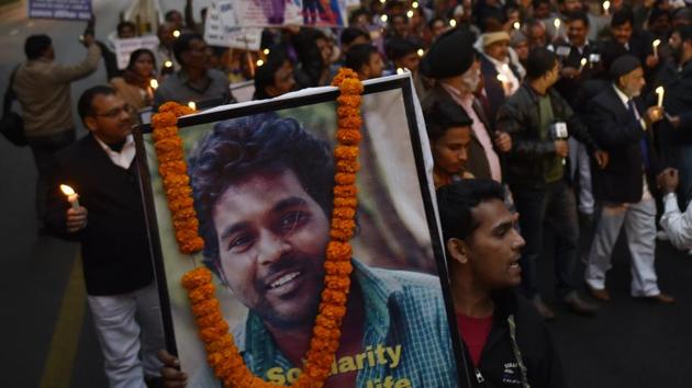 The University of Hyderabad took a tough stand as protests engulfed the campus immediately after Rohith Vemula’s death, but peace seems to have returned two years on. (HT File Photo) The University of Hyderabad took a tough stand as protests engulfed the campus immediately after Rohith Vemula’s death, but peace seems to have returned two years on. (HT File Photo)