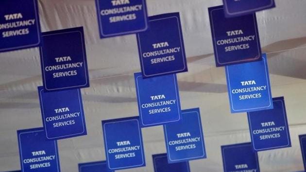 Logos of Tata Consultancy Services displayed at the venue of the annual general meeting of the software services provider in Mumbai. (File) Logos of Tata Consultancy Services displayed at the venue of the annual general meeting of the software services provider in Mumbai. (File)