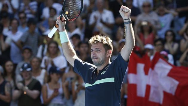 Stan Wawrinka of Switzerland had to fight it out in four sets before winning against Ricardas Berankis of Lithuania. (REUTERS)