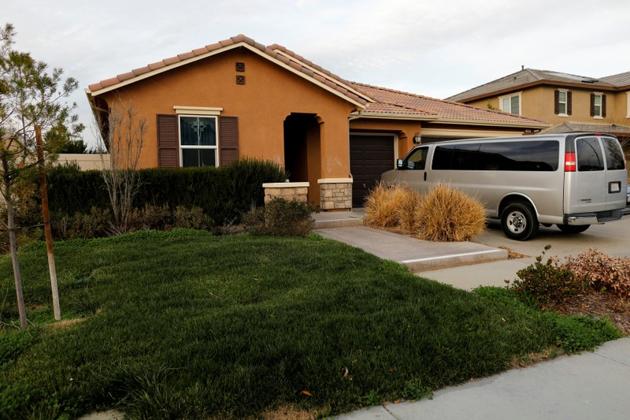 The home of David and Louise Anna Turpin in Perris, California on January 15, 2018. (Reuters)