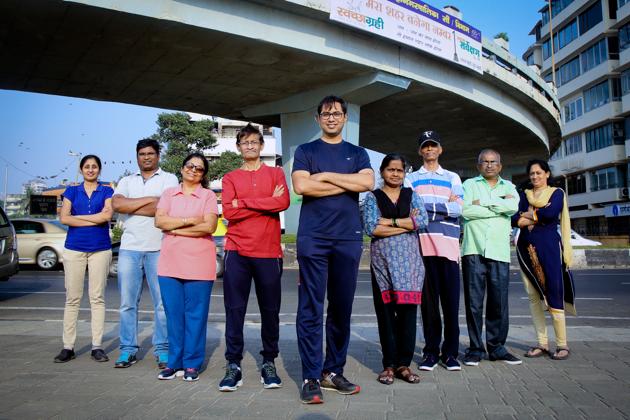 Liver recipients, donors have been practising at Marine Drive for the apst three weeks (HT photo) Liver recipients, donors have been practising at Marine Drive for the apst three weeks (HT photo)