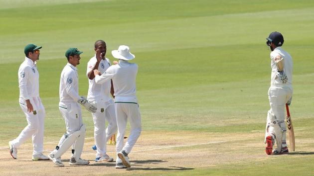 Resuming at 35/3, India’s hopes of sealing an unlikely win were dealt a further setback when Cheteshwar Pujara (19) became the first India player ever to be run out twice in a Test. (BCCI ) 