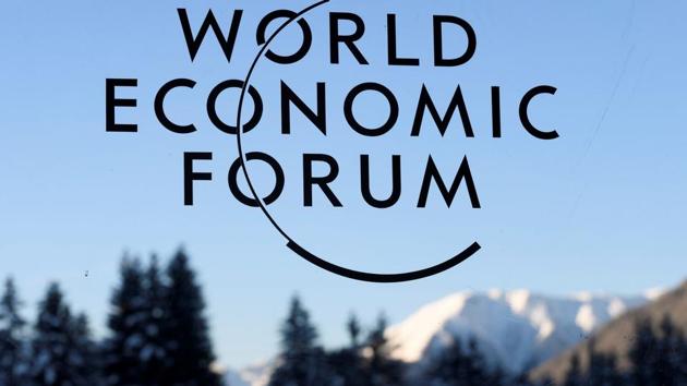 This file photo shows the logo of the World Economic Forum on the third day of the forum's annual meeting in Davos. (AFP File Photo) This file photo shows the logo of the World Economic Forum on the third day of the forum's annual meeting in Davos. (AFP File Photo)