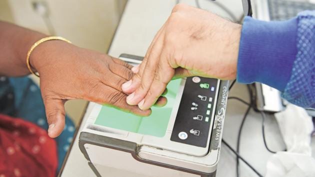 The petitioners opposing Aadhaar said the National Democratic Alliance’s government’s ambitious biometric-driven “project sought to tether every resident of India to an electronic leash.” (Mint File Photo) The petitioners opposing Aadhaar said the National Democratic Alliance’s government’s ambitious biometric-driven “project sought to tether every resident of India to an electronic leash.” (Mint File Photo)