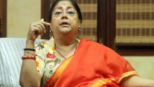 Jaipur, Rajasthan, India- December 12 : CM Vasundhara Raje interacts with HT, at CMO , in Jaipur, Rajasthan, India onTuesday, 12 December. (Photo by - himanshu vyas\ hindustan times) (HT Photo) Jaipur, Rajasthan, India- December 12 : CM Vasundhara Raje interacts with HT, at CMO , in Jaipur, Rajasthan, India onTuesday, 12 December. (Photo by - himanshu vyas\ hindustan times) (HT Photo)