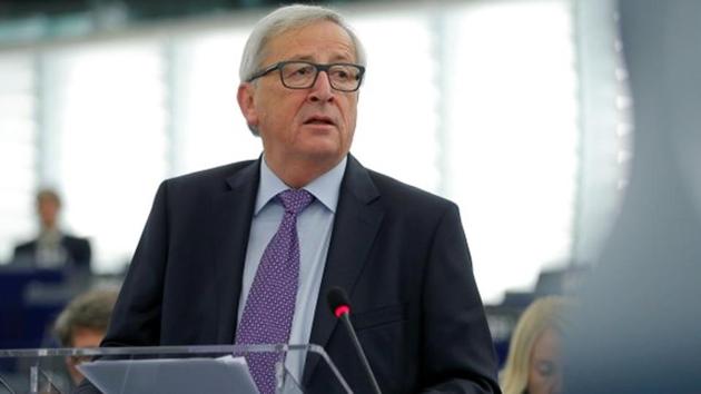 European Commission President Jean-Claude Juncker delivers a speech during a debate on the last December European summit and Brexit at the European Parliament in Strasbourg, France. (Reuters) European Commission President Jean-Claude Juncker delivers a speech during a debate on the last December European summit and Brexit at the European Parliament in Strasbourg, France. (Reuters)