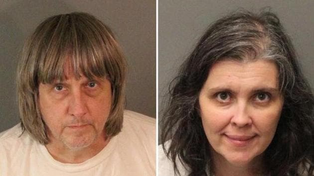A combination photo of David Allen Turpin and Louise Ann Turpin as they appear in booking photos provided by the Riverside County Sheriff's Department in Riverside County, California. (Reuters) A combination photo of David Allen Turpin and Louise Ann Turpin as they appear in booking photos provided by the Riverside County Sheriff's Department in Riverside County, California. (Reuters)