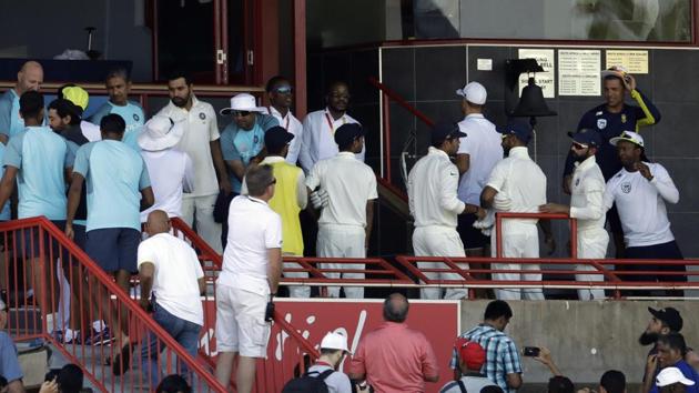 India's players and official in the players pavilion at the end of the fifth and final day of the second cricket test match between South Africa and India at Centurion Park in Pretoria, South Africa, Wednesday, Jan. 17, 2018. South Africa beat India by 135 runs. (AP) India's players and official in the players pavilion at the end of the fifth and final day of the second cricket test match between South Africa and India at Centurion Park in Pretoria, South Africa, Wednesday, Jan. 17, 2018. South Africa beat India by 135 runs. (AP)