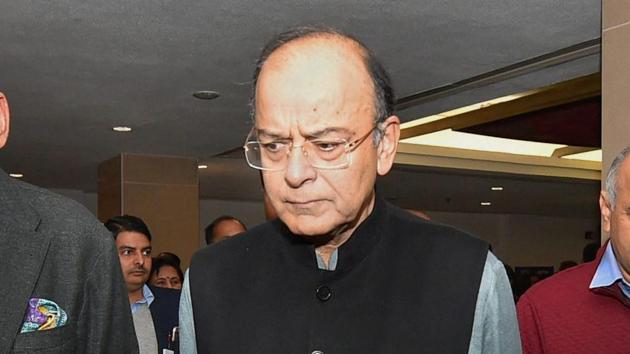 Union Finance Minister Arun Jaitley. In 2017, Modi government set a target of raising annual health spending to 2.5% of GDP by 2025, from 1.15% now - one of the lowest proportions in the world.(PTI)