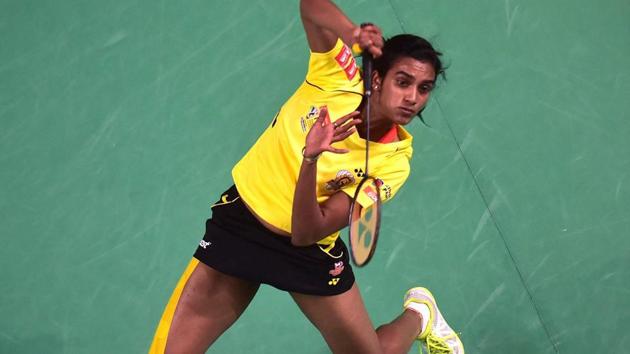 PV Sindhu will lead Indian shuttlers at the Badminton Asian Team Championships.(PTI)