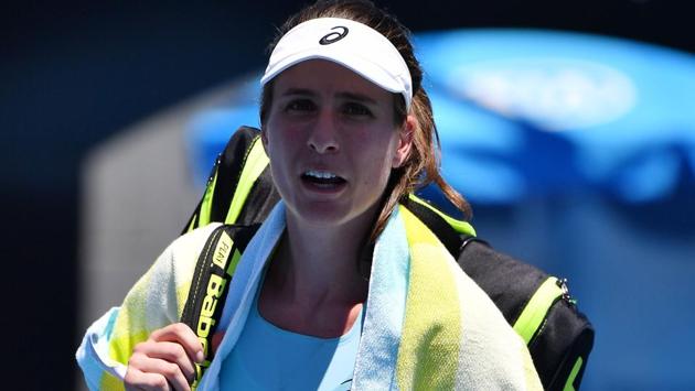 Britain's Johanna Konta was another seed to bite the dust after going down in her women's singles second round match to Bernarda Pera of the United States. (AFP)