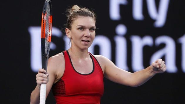 Top seed Simona Halep of Romania beat Canadian Eugenie Bouchard to keep the hunt for her maiden Grand Slam title alive. (REUTERS)
