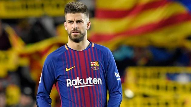 FC Barcelona's Spanish defender Gerard Pique has extended his contract with the club till 2022.(AFP)