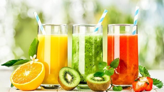 A 120ml (approx.) glass of 100% juice counts as one serving (1/2 cup) of fruit.(Shutterstock)