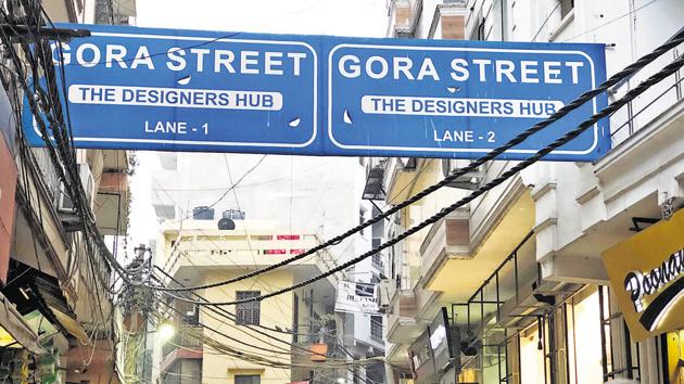 Gora Street in south Delhi’s Shahpur Jat. (Mayank Austen Soofi / HT Photo) Gora Street in south Delhi’s Shahpur Jat. (Mayank Austen Soofi / HT Photo)