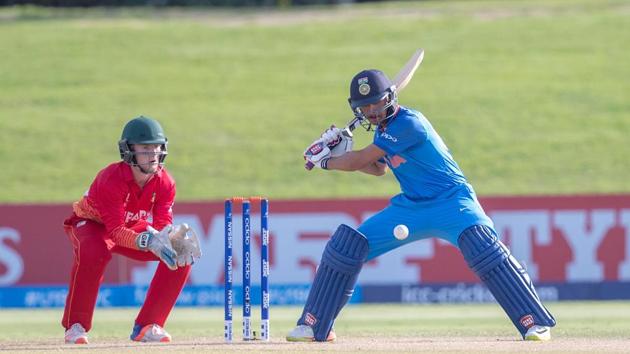 Gill’s fellow opener Harvik Desai scored an unbeaten 56 as India won by 10 wickets. (ICC) Gill’s fellow opener Harvik Desai scored an unbeaten 56 as India won by 10 wickets. (ICC)