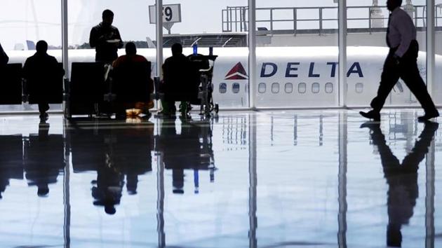 A Delta Air Lines jet sits at a gate at Hartsfield-Jackson Atlanta International Airport, in Atlanta.(AP File Photo)