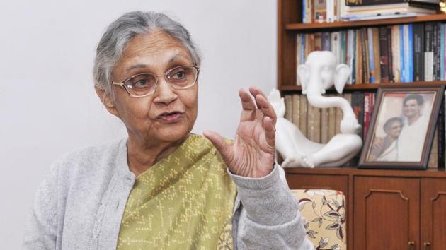 Former Delhi chief minister Sheila Dikshit is coming out with her autobiography, “Citizen Delhi: My Times, My Life”, published by Bloomsbury India. The memoir unfolds why the Congress lost Delhi in the last assembly elections and is to be released at the 11th edition of Jaipur Literary Festival. (Vipin Kumar / Hindustan Times)