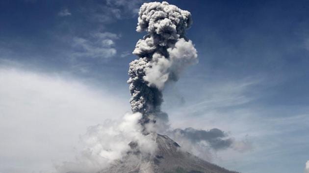 Mount Sinabung volcano, active since 2010, spews smoke and ash into the air during an eruption in North Sumatra, Indonesia on January 15. (Albert Damanik / REUTERS) Mount Sinabung volcano, active since 2010, spews smoke and ash into the air during an eruption in North Sumatra, Indonesia on January 15. (Albert Damanik / REUTERS)