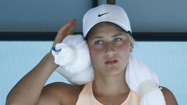 Marta Kostyuk lost to Elina Svitolina in straight sets in their Australian Open 3rd round match. (REUTERS) Marta Kostyuk lost to Elina Svitolina in straight sets in their Australian Open 3rd round match. (REUTERS)