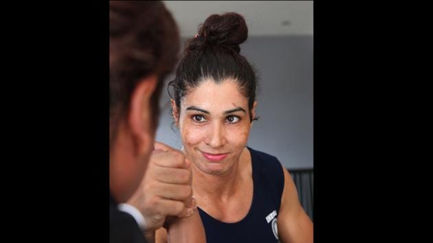 Kavita Devi: She is an accomplished power-lifter who won gold medal at the 2016 South Asian Games, while representing India. She also has the distinction of being the first Indian woman to compete in a WWE ring during her participation in the Mae Young Classic. Kavita hails from Haryana. (HT Photo)