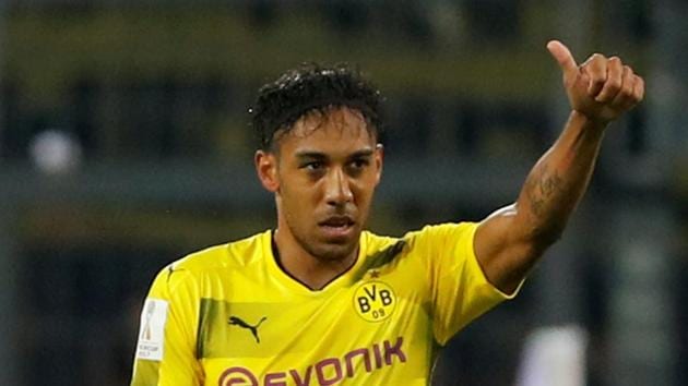 Pierre-Emerick Aubameyang is under contract with Borussia until 2021. (REUTERS) Pierre-Emerick Aubameyang is under contract with Borussia until 2021. (REUTERS)