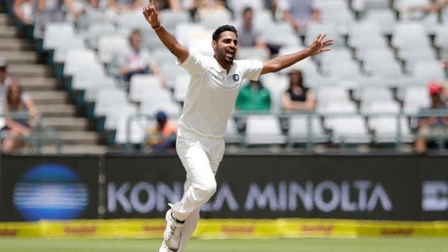 Indian bowler Bhuvneshwar Kumar played the first Test against South Africa but was dropped from the second game in Centurion.(AFP)