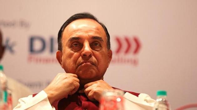 BJP leader Subramanian Swamy said that he found the documents related to the I-T department’s order lying along with newspapers at his doorstep recently. (HT File Photo) BJP leader Subramanian Swamy said that he found the documents related to the I-T department’s order lying along with newspapers at his doorstep recently. (HT File Photo)
