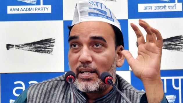 AAP leader Gopal Rai addresses a press conference at the party office in New Delhi. (PTI FILE) AAP leader Gopal Rai addresses a press conference at the party office in New Delhi. (PTI FILE)
