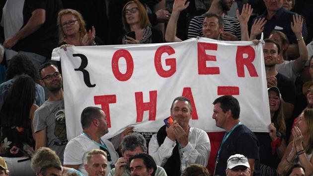 Roger Federer won the third round match 6-2, 7-5, 6-4. (AFP) 