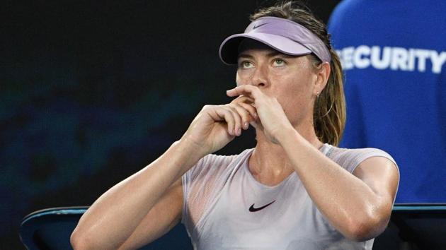 Maria Sharapova crashed out of the tournament after losing to Angelique Kerber. (AFP) 