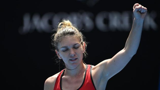 Simona Halep defeated Lauren Davis in a three hour 44 minute epic to advance to the fourth round of the 2018 Australian Open. (AFP) Simona Halep defeated Lauren Davis in a three hour 44 minute epic to advance to the fourth round of the 2018 Australian Open. (AFP)