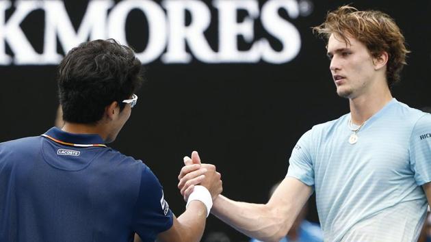 Alexander Zverev (R), tipped as a title contender, lost to South Korea’s Hyeon Chung in the third round of the Australian Open tennis tournament. (REUTERS) Alexander Zverev (R), tipped as a title contender, lost to South Korea’s Hyeon Chung in the third round of the Australian Open tennis tournament. (REUTERS)