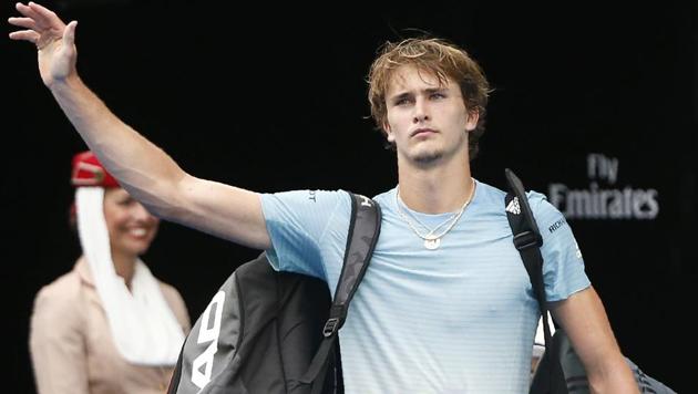 Alexander Zverev of Germany waves as he leaves after losing against Chung Hyeon of South Korea at the Australian Open on Saturday. (Reuters) Alexander Zverev of Germany waves as he leaves after losing against Chung Hyeon of South Korea at the Australian Open on Saturday. (Reuters)