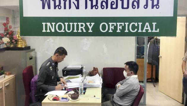 Police process suspected wildlife trafficker Boonchai Bach, right, a 40-year-old Thai of Vietnamese descent, Saturday, Jan. 20, 2018, in Bangkok, Thailand. (AP) Police process suspected wildlife trafficker Boonchai Bach, right, a 40-year-old Thai of Vietnamese descent, Saturday, Jan. 20, 2018, in Bangkok, Thailand. (AP)