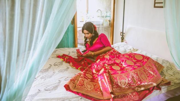 Textile is in focus for new-age brides.