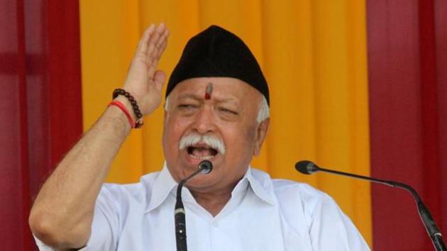 Mohan Bhagwat urged parents in the region, which is home to a large number of tribes and also a considerable Christian population, to be a part of Hindutva. (HT File Photo) Mohan Bhagwat urged parents in the region, which is home to a large number of tribes and also a considerable Christian population, to be a part of Hindutva. (HT File Photo)