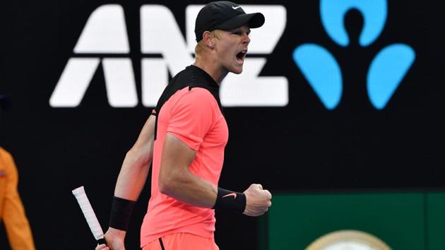 Kyle Edmund reached his first grand slam quarter-finals with a 6-7(4), 7-5, 6-2, 6-3 win over Andreas Seppi. (AFP) Kyle Edmund reached his first grand slam quarter-finals with a 6-7(4), 7-5, 6-2, 6-3 win over Andreas Seppi. (AFP)