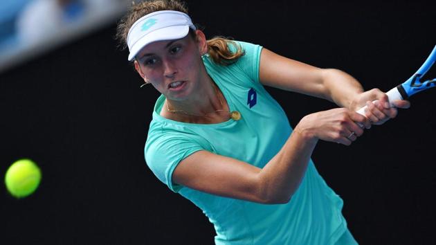 Elise Mertens reached her maiden grand slam quarter-finals with a 7-6(5) 7-5 victory over Petra Martic. (AFP) Elise Mertens reached her maiden grand slam quarter-finals with a 7-6(5) 7-5 victory over Petra Martic. (AFP)