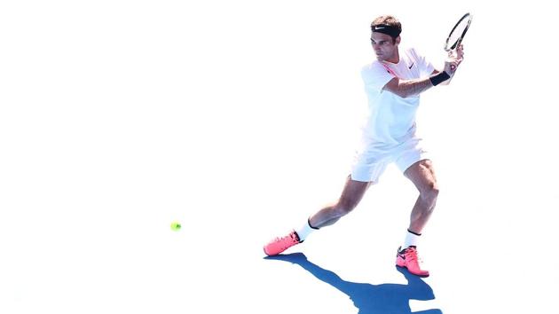 Roger Federer in his sublime best during his fourth round match against Marton Fucsovics at the 2018 Australian Open on Monday.  (Getty Images) 